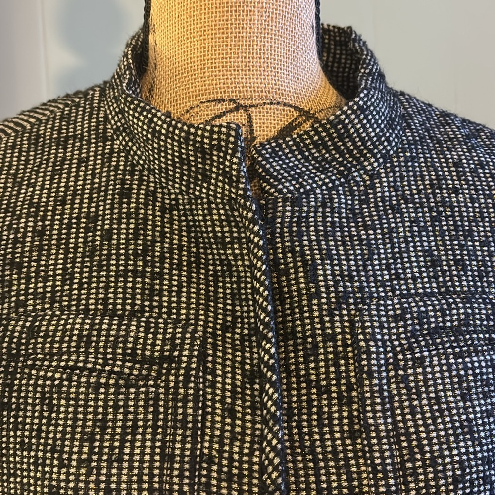 J Crew Metallic Tweed Cropped Blazer Jacket - Picture 2 of 10